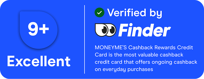 Finder Verified - MoneyMe Cashback Rewards Credit Card